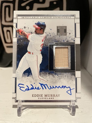 2025 PANINI IMPECCABLE EDDIE MURRAY LUMBER SIGNATURES AUTO BAT /40 ...