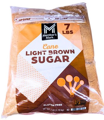 Member's Mark Cane Light Brown Sugar Gluten Free 7 Lbs