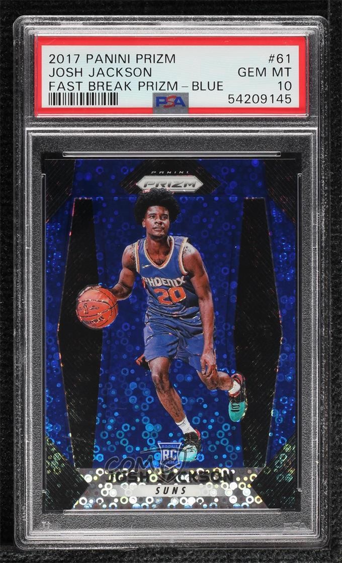2017-18 Panini Prizm Fast Break Blue 42/175 Josh Jackson #61 PSA 10 GEM MT 5w7