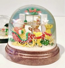 Vtg Avon “Visions of Christmas” Light Up Snow Globe 1988  Dual Sided