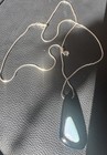 Marahlago Larimar Silver Necklace And Black Onyx Pendant — photo 1