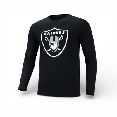 Fanatics NFL Las Vegas Oakland Raiders Herren langarm Shirt schwarz Longsleeve