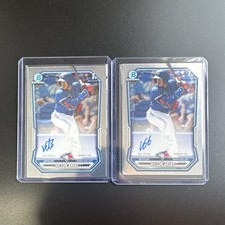 Bowman 2026 Chrome 1st Victor Arias Blue Jays Auto CPA-VA Lot (2)