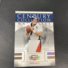 JOHN ELWAY Broncos 2008 Threads Century Collection GAME WORN Jersey Card /25