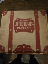 Vintage Hazel Atlas 16pc Child's Dish Set In Original Box