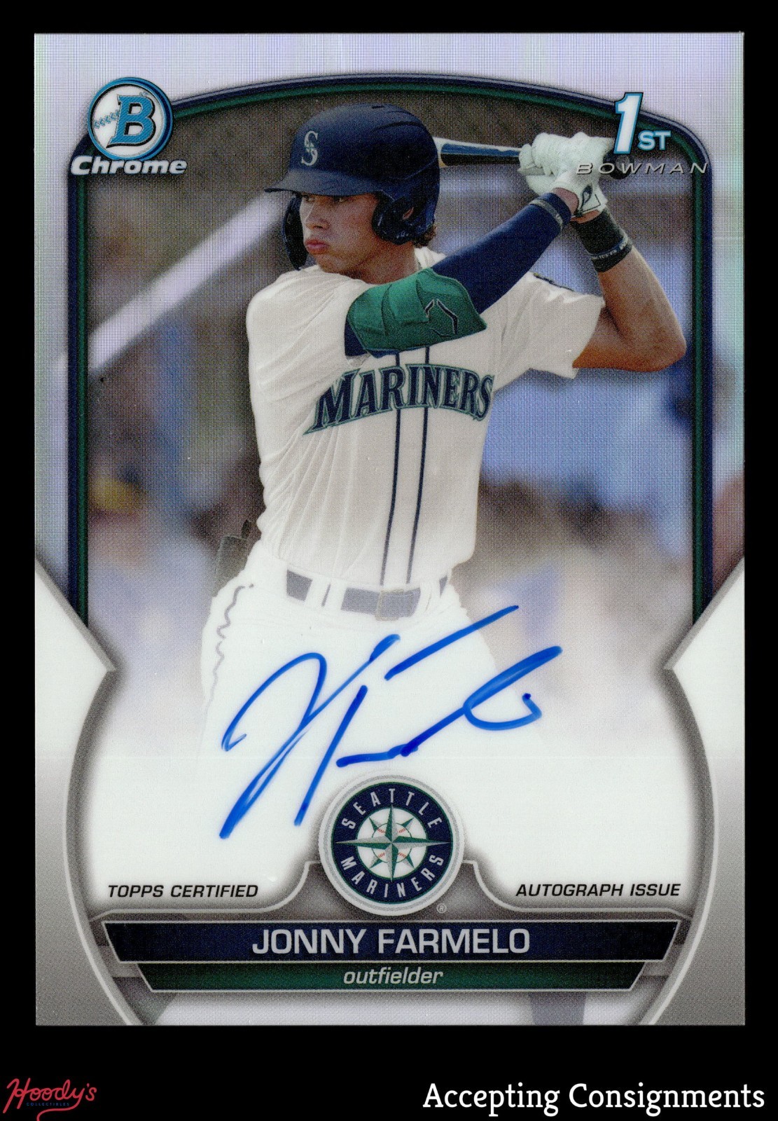 2023 Bowman Chrome Draft Refractor Jonny Farmelo 1ST ROOKIE AUTO 226/499
