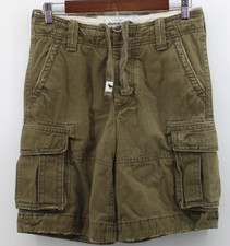 Abercrombie Kids Cargo Shorts Green Safari Paratrooper Draw String Boys 14