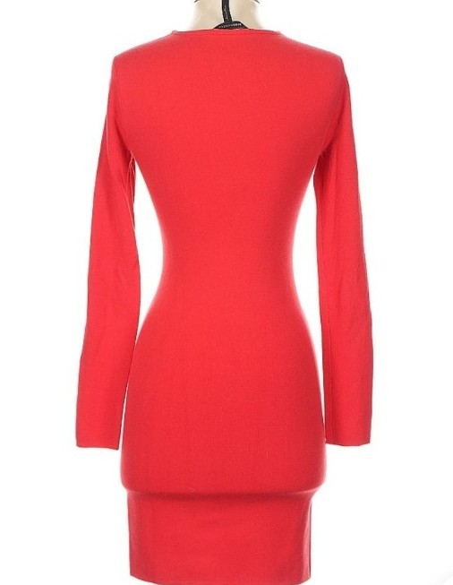 bcbg red bodycon dress MAXAZRIA SIZE XS Berry Fyona Long Sleeve Cutout Color:same as the photo week4124_20241006 seasonal markdowns Teal Green Wedding Colors Midi dress