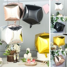 14x14 Zoll 4D Würfel Mylar Folienballon Party Hochzeit Event Dekoration Zubehör