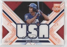 2019 Elite Extra Edition USA National Team Materials Orange Riley Greene s3g