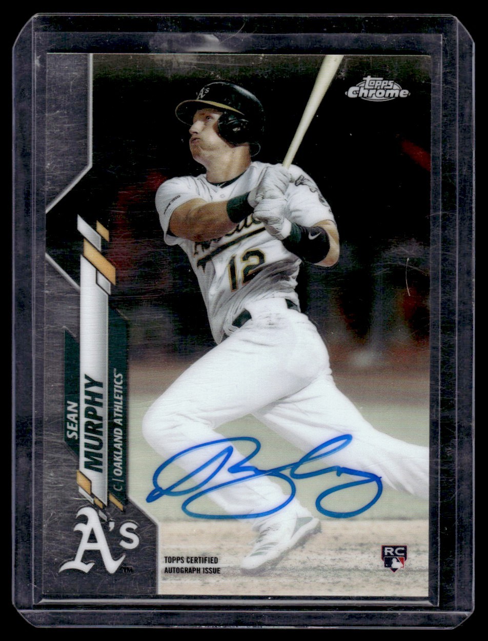 2020 Topps Chrome Rookie Autographs Sean Murphy Rookie Auto Oakland Athletics