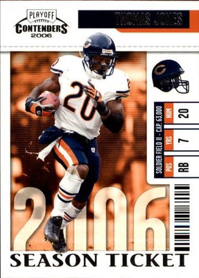 2006 Playoff Contenders #17 Thomas Jones - FB