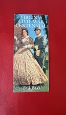 Vintage Tourist Brochure Virginia Civil War Centennial VA 1960s