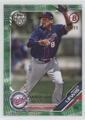 2019 Topps Holiday Bowman Green Prospects 33/99 Royce Lewis #TH-RL 0c6