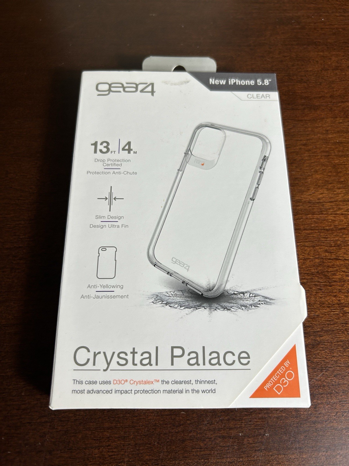 Gear4 Crystal Palace Clear Case for iPhone X Xs Shockproof Scratch Protection
