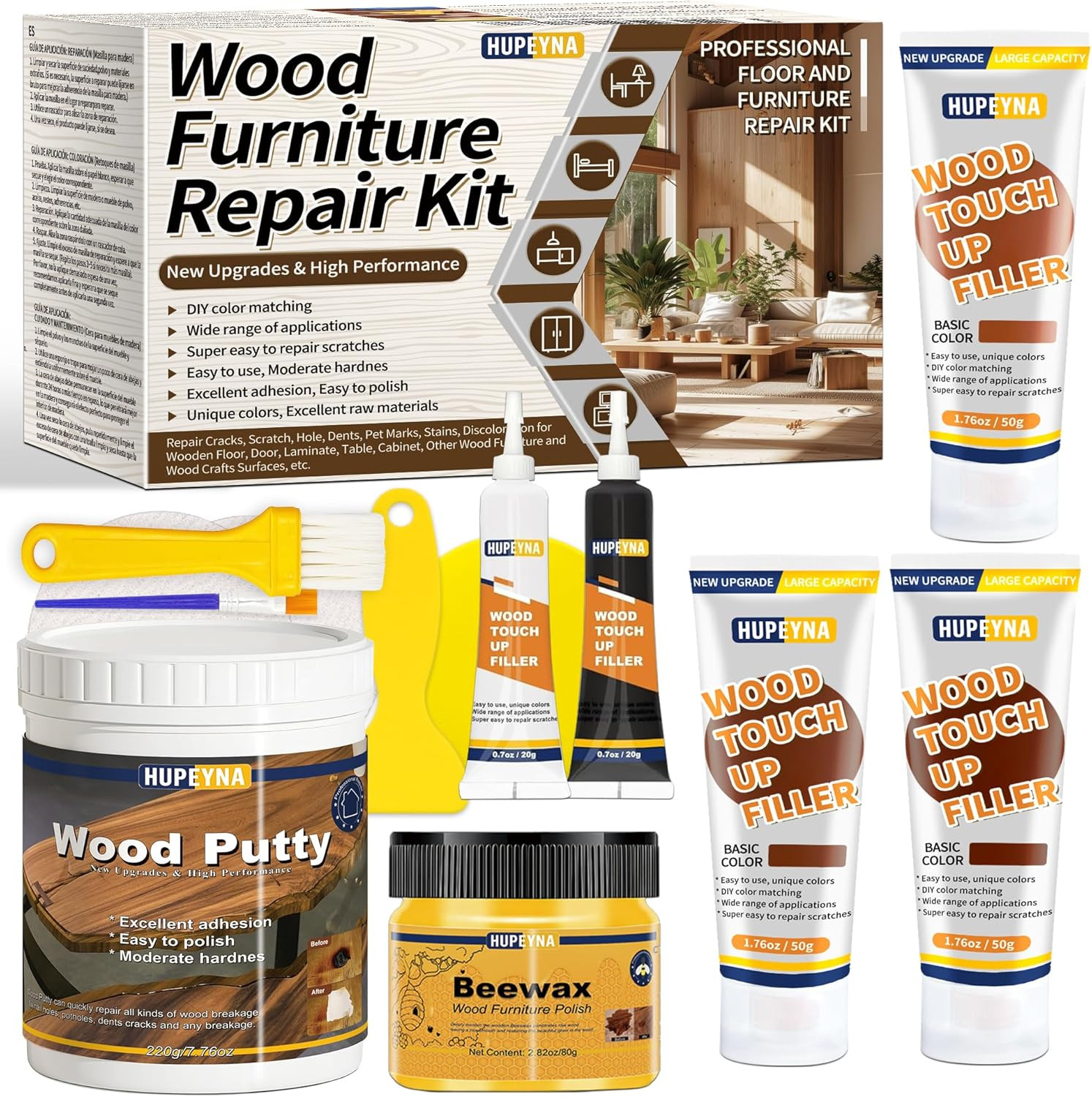 Kit Di Riparazione per Legno, Grande Capacità Kit Di Riparazione per Mobili in L