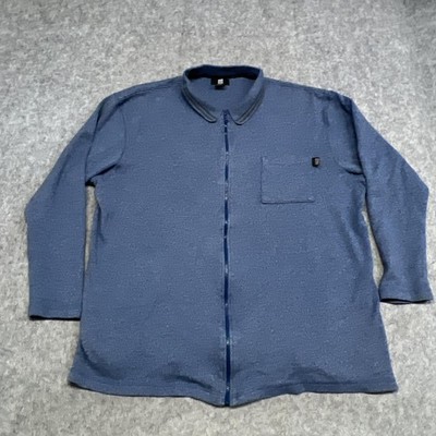 Marithe Francois Girbaud Jacket Mens 2XL Blue Full Zip Collared