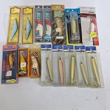 Blue Ocean 15-Piece Hard Fishing Lure Set Sinking & Suspended Blue/Silver