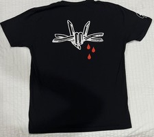 OAF NATION HIGHBAY T-shirt Balck Short Sleeve Barbed Wired Rock Made In USA XL