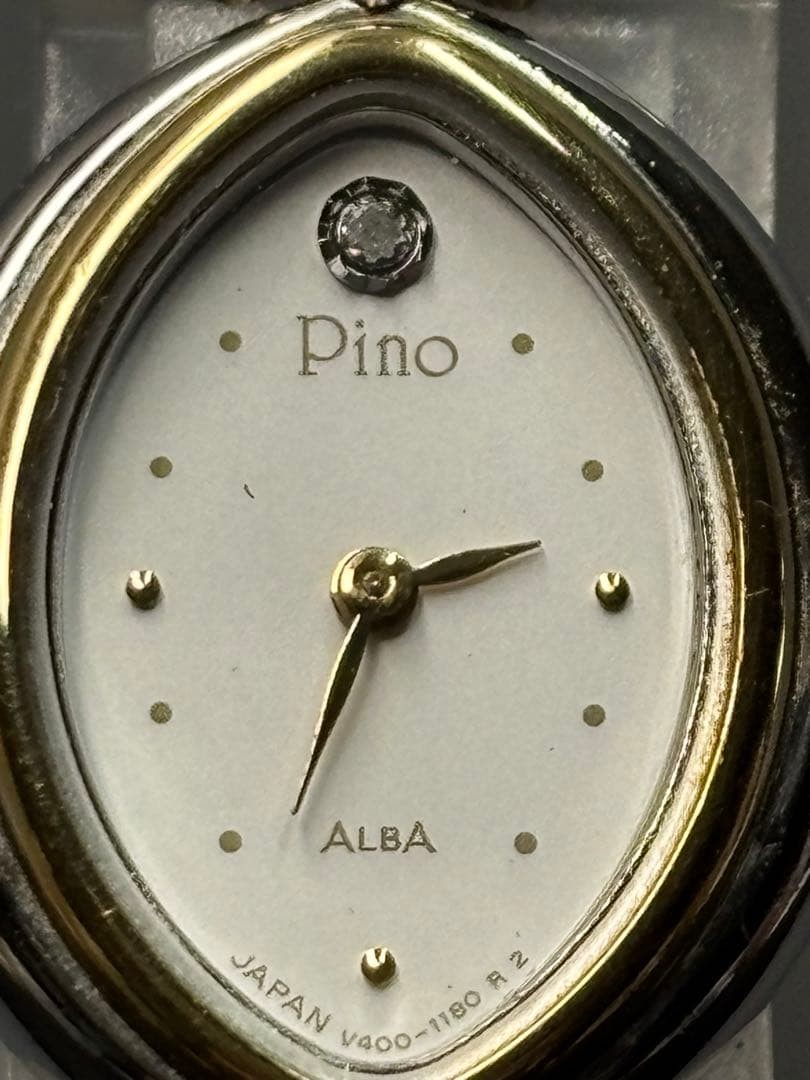 SEIKO ALBA Pino Oval Watch Tested Excellent Condition Stylish