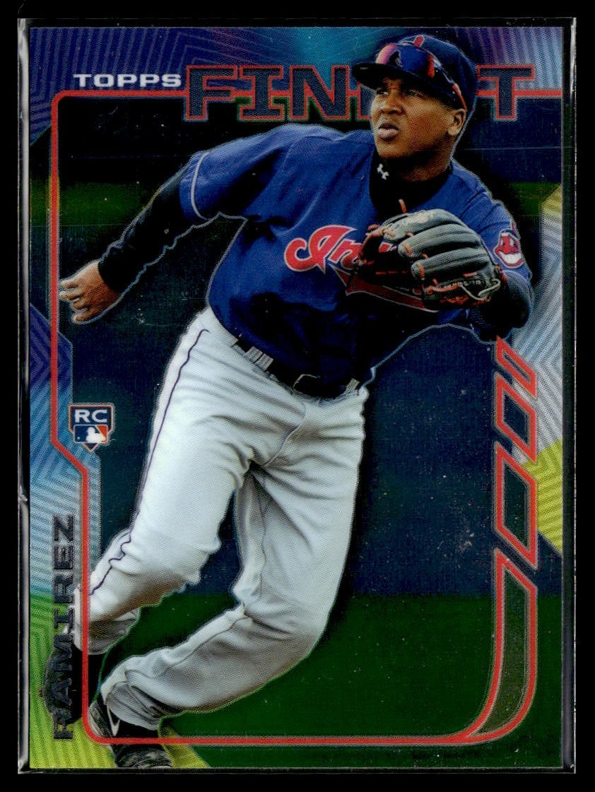 2014 Topps Finest Base Rookie #81 Jose Ramirez Rookie RC