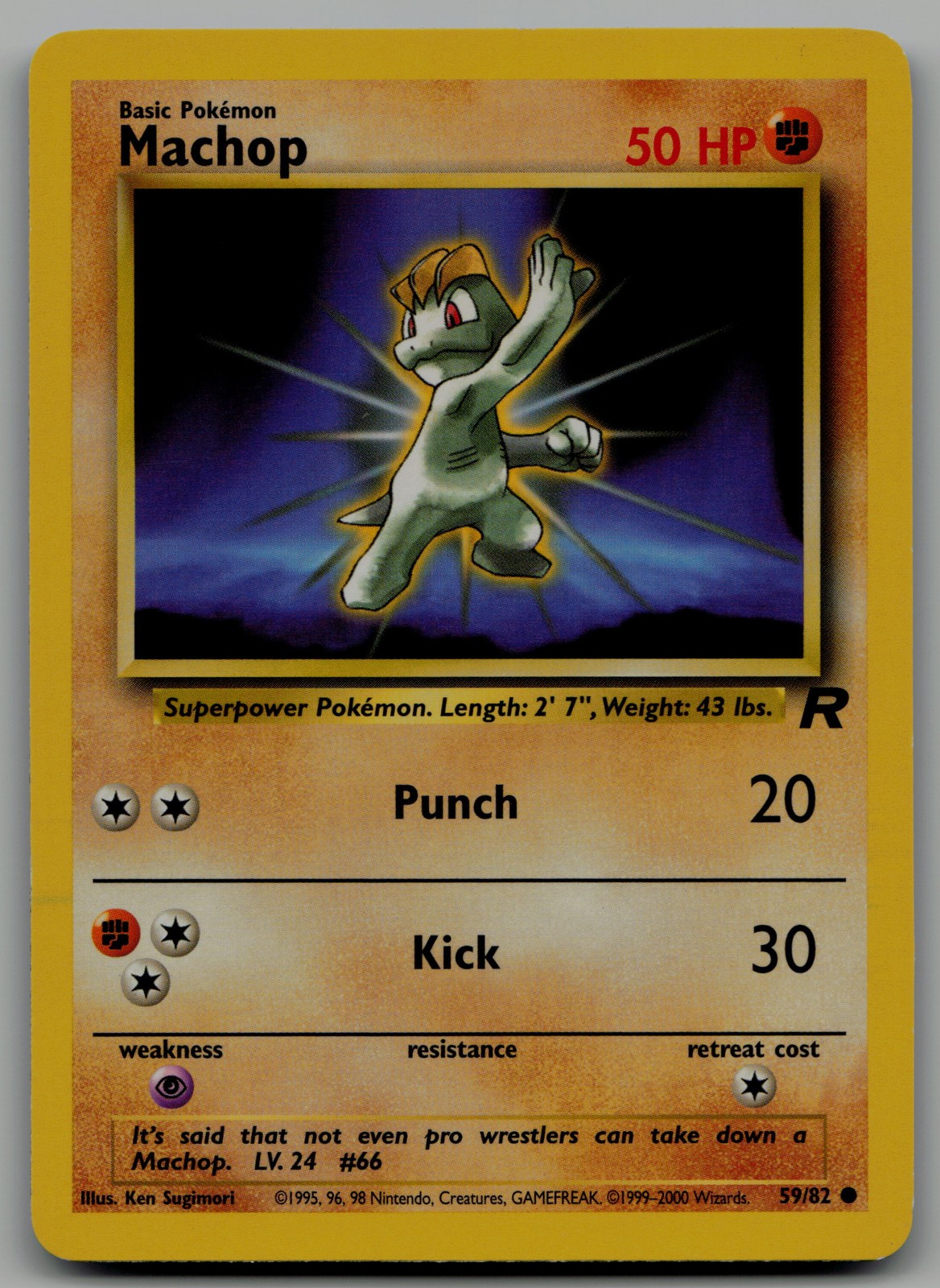 Machop Common Team Rocket 59/82 NM