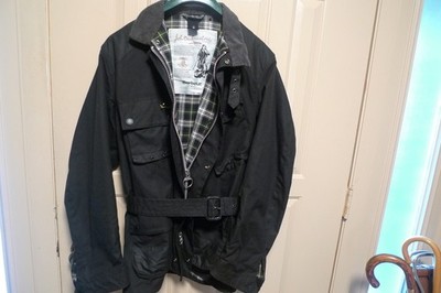 BARBOUR - 125 ANNIVERSARY - INTERNATIONAL  WAX COTTON JACKET - BLACK - LARGE