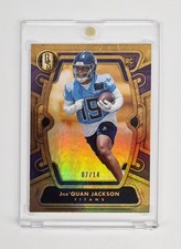 MINT #/14 RC SSP VIOLET Jha'Quan Jackson 2024 Panini Gold Standard #176 Titans