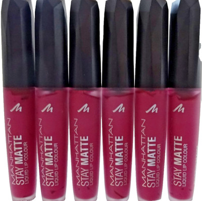 Manhattan Stay Matte Lip Color 400 FUCHSIA AVENUE  6 Stück X  5,5 ml = 33 ml