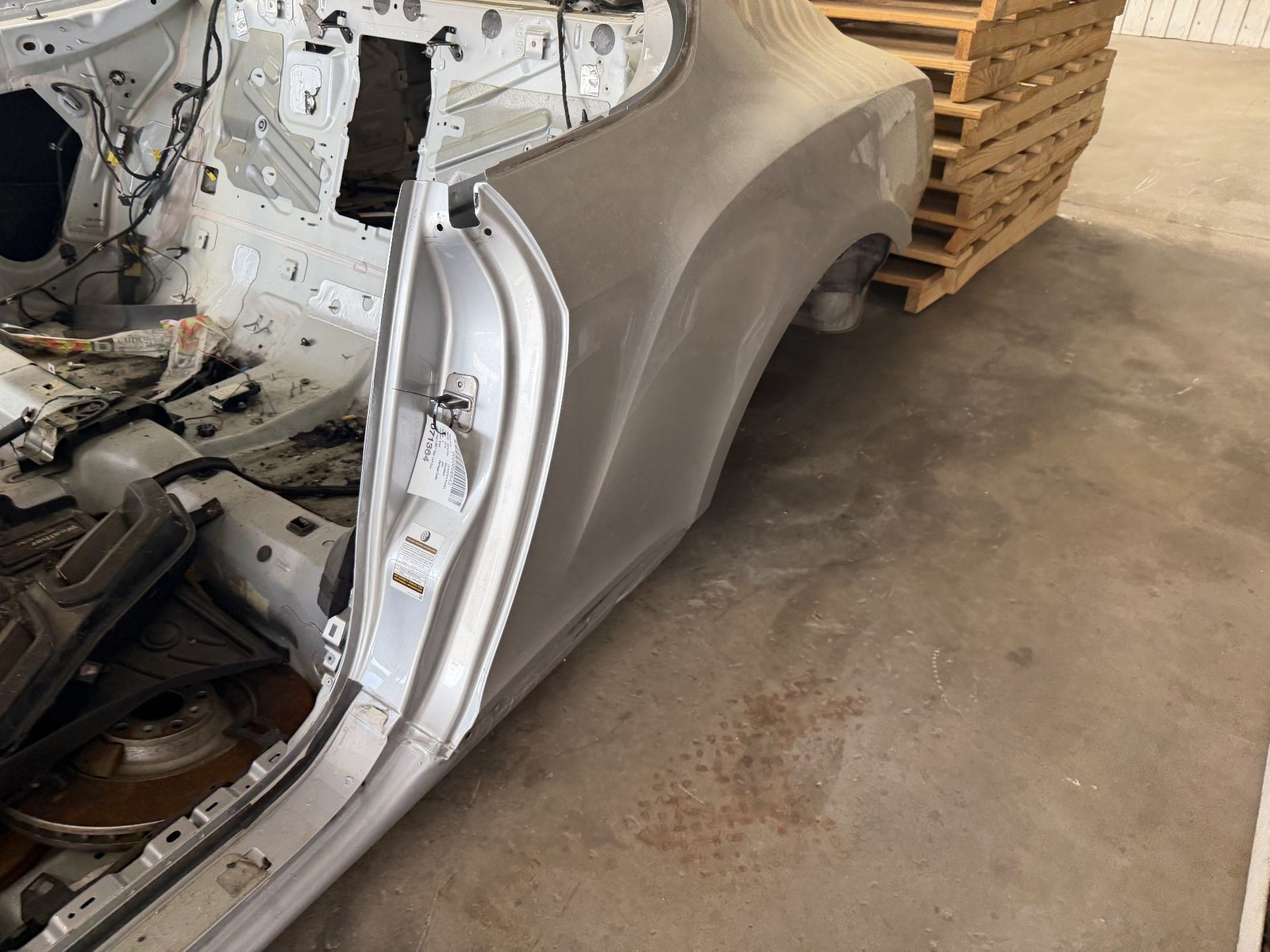 2011-2018 BENTLEY CONTINENTAL Rear Left Quarter Panel Body Cut Moonbeam Silver