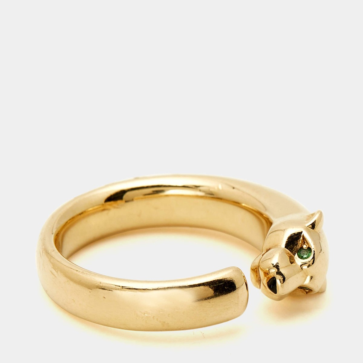Cartier Panthere De Cartier Onyx Tsavorite Garnet 18k Yellow Gold