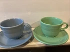 Vintage FIESTA WARE Multicolor Homer Laughlin Teacups And Saucers/you pick