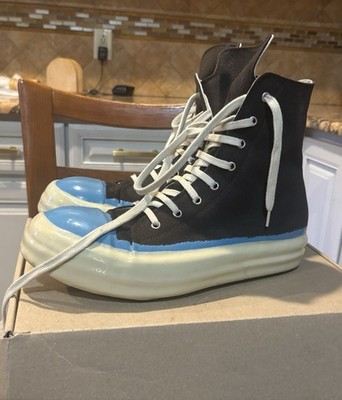 RICK OWENS DRKSHDW SNEAKERS  BEIGE BLUE Size 11 (44) Worn 1x Retail $1100
