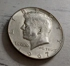 1967-P AU Kennedy Half Dollar - Silver ~ Free Shipping! #2