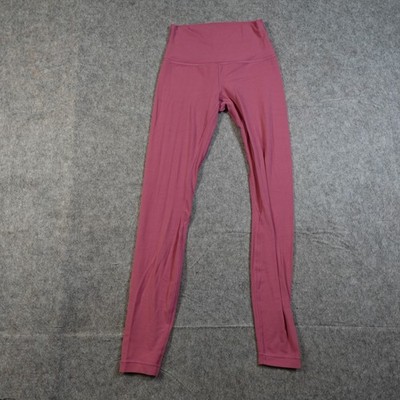 Lululemon Leggings Women 4 Pink Align High Rise Knit Athletic Yoga 28'' Full