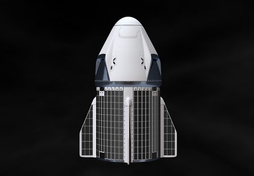 SpaceX Crew Dragon Model Printing - File digital STL OBJ for 3D Printing - 第 3/21 張圖片