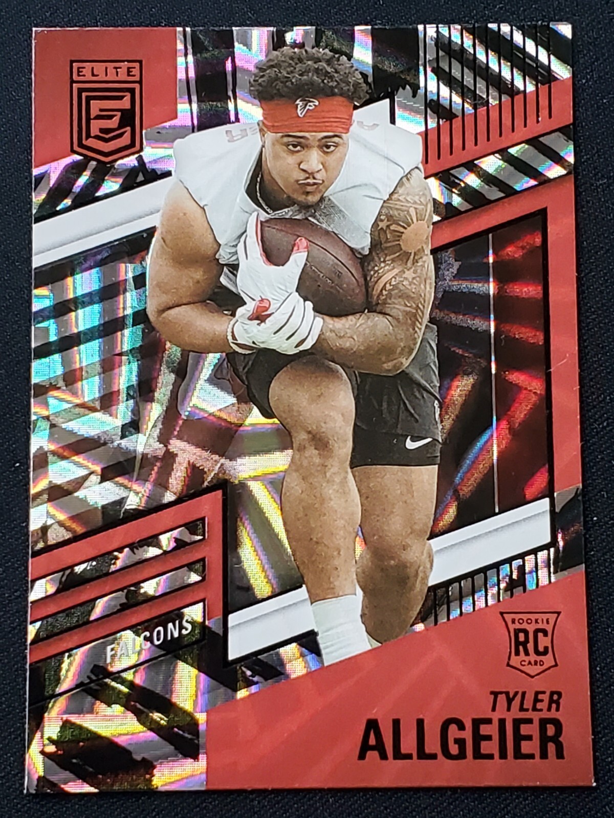 Tyler Allgeier 2022 Donruss Elite Razzle Dazzle SSP Rookie Parallel Falcons RC