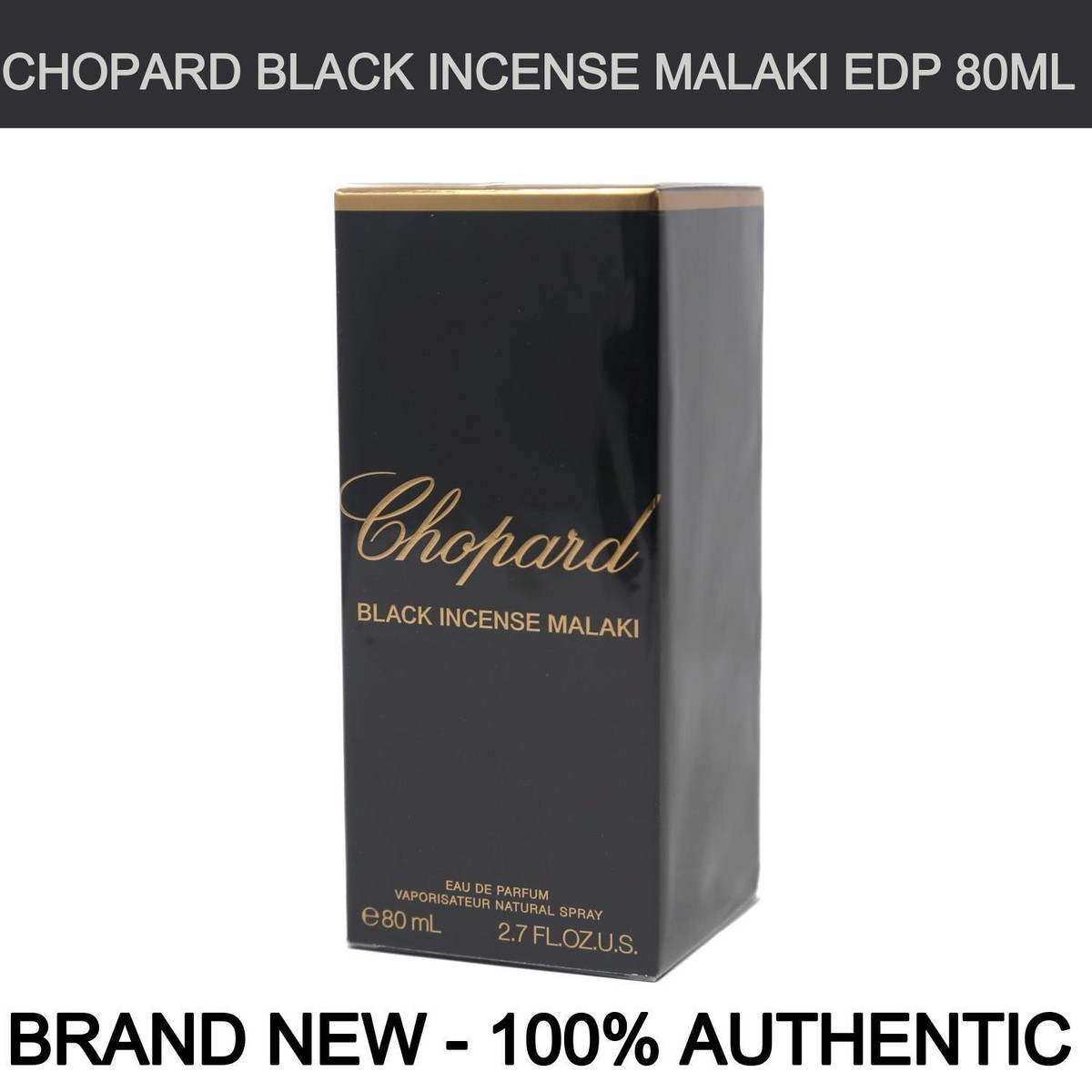 香水(ユニセックス) Chopard BLACK INCENSE MALAKI 80ml Brand New Chopard Black Incense Malaki Unisex Eau de Parfum 2.7 oz