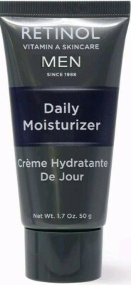 Skincare Cosmetics MEN'S Retinol Daily Moisturizer Vitamins A,C & E  1.7 oz 30ml