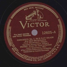  Leon and Eugene Goossens on 78 rpm Victor 12605: Oboe Concerto No. 1 in B flat 