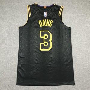 Anthony Davis 3 Los Angeles Lakers Basketball Jersey Stitched Black Mamba Ebay