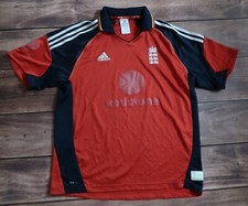 Adidas England Cricket Jersesy football shirt merch red, Men s Size L