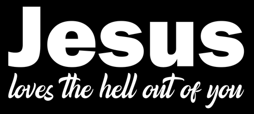 Jesus Loves Vinyl Decal, Bumper Sticker, Christian, Car, Windows, Outdoors, ect - Picture 5 of 5
