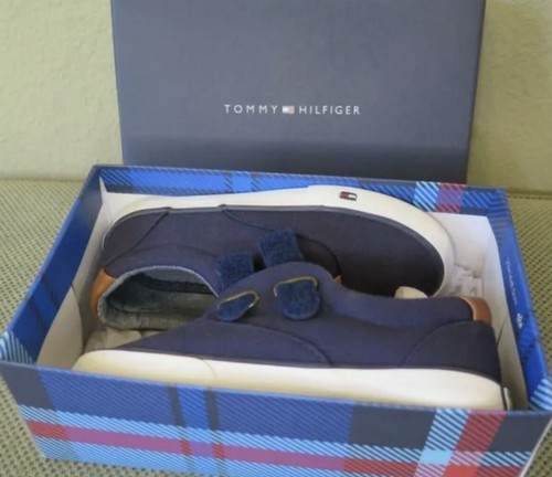 New in Box Tommy Hilfiger Lil Dennis Oxford Little Boy Athletic Shoes Size 11 - 第 1/7 張圖片