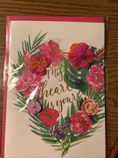 Pretty 3D Papyrus Valentine's Day Card. Retails 9.95 Sealed in cellophane CHEAP