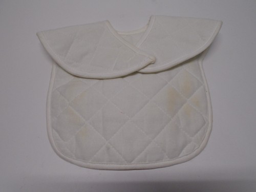 Goddess In Training Baby Bib Cotton Needlework has some faint staining on back - Picture 5 of 6