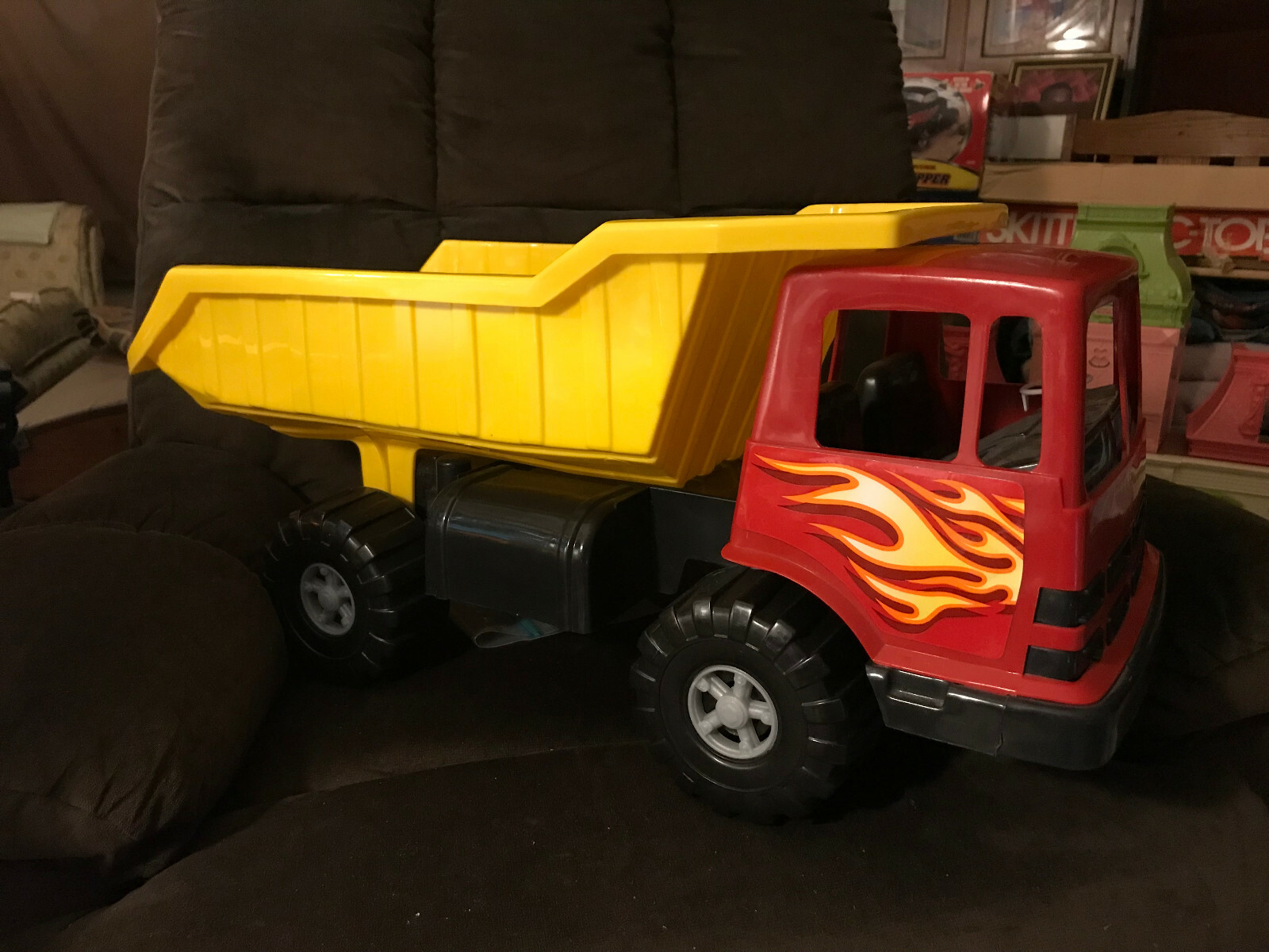 Large American Plastics Dump Truck 25 inches Long 12 Inches Tall eBay