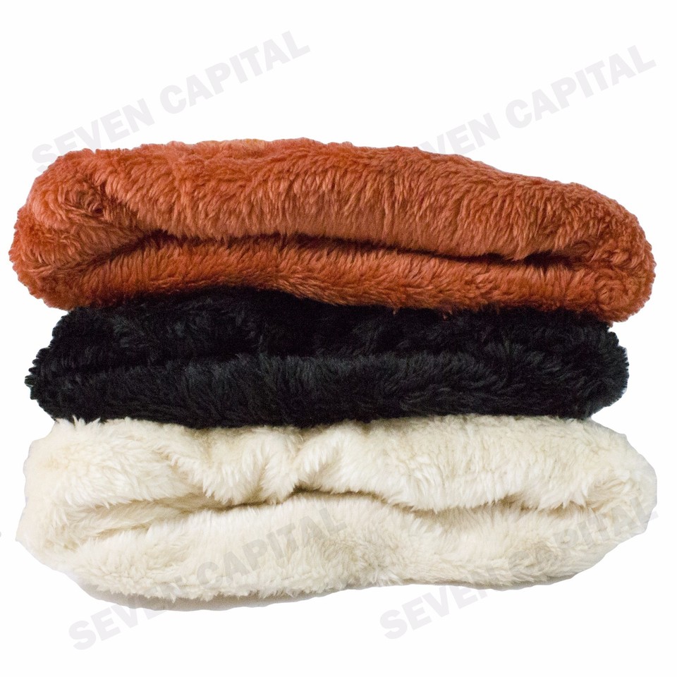 CAMOLAND Fleece Slouchy Beanie - Winter Cotton Ski Hat Unisex, Baggy Stretch Fit With Ponytail Hole - View #9