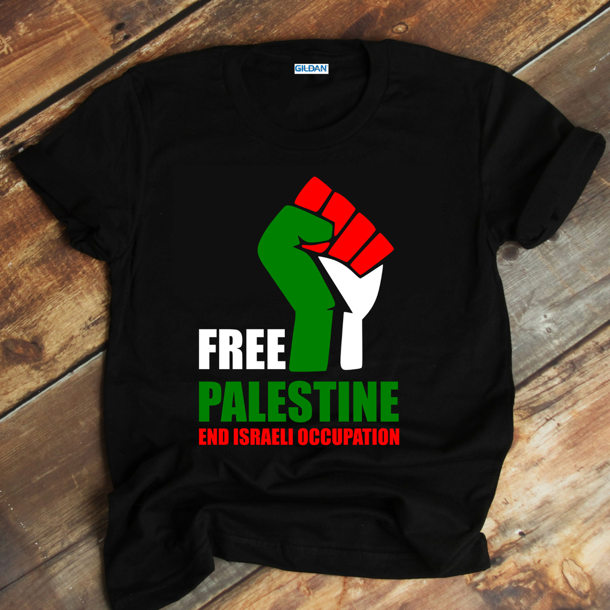baard Bengelen fluweel Free Palestine T-Shirt Gaza Freedom End Israeli Occupation Unisex Top | eBay