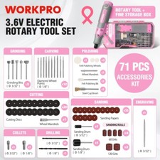 Rechargeable Cordless Rotary Tool Kit 71pcs Accessories 3 Speed Mini Rotary Tool